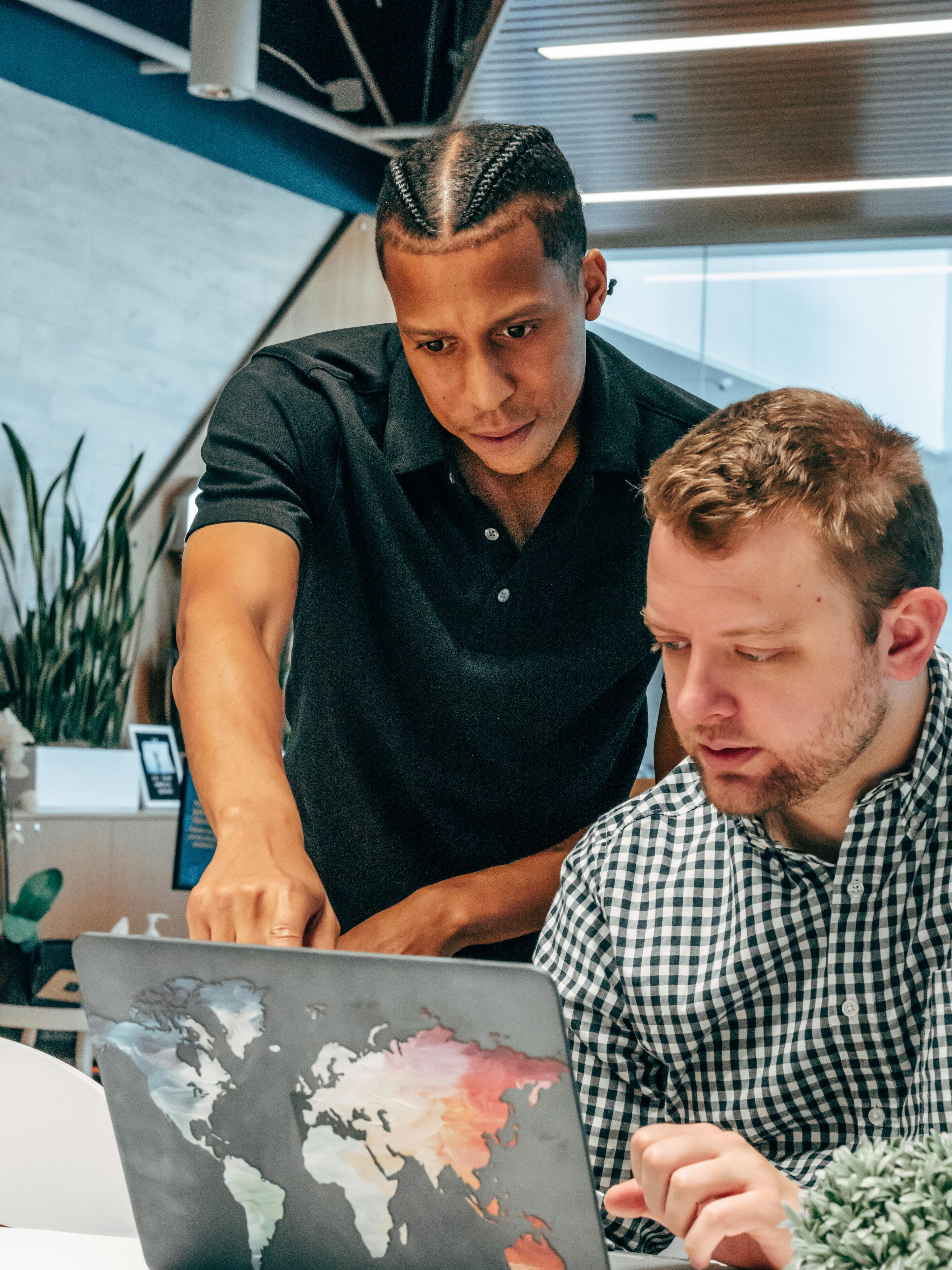 Sales leaders reviewing pipeline performance together